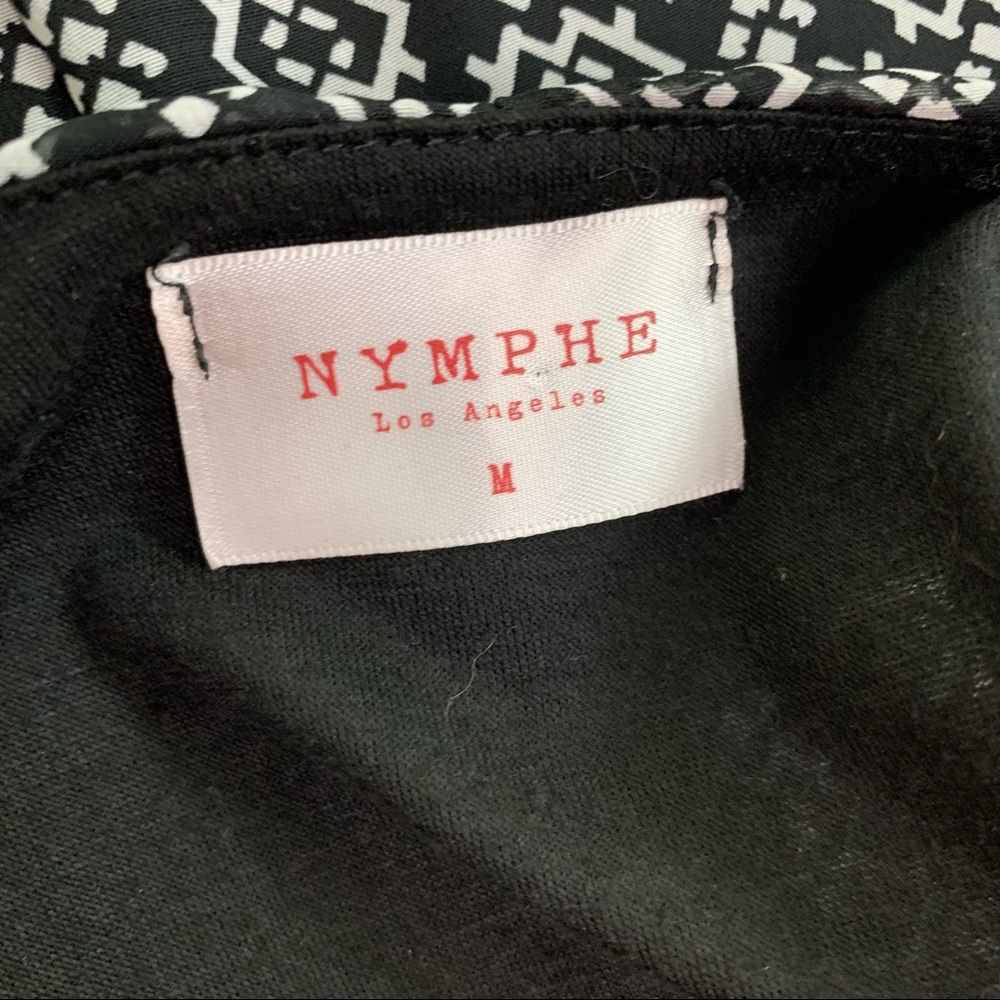 Nymphe Racerback Patterned Shift Dress, Medium - Picture 8 of 8